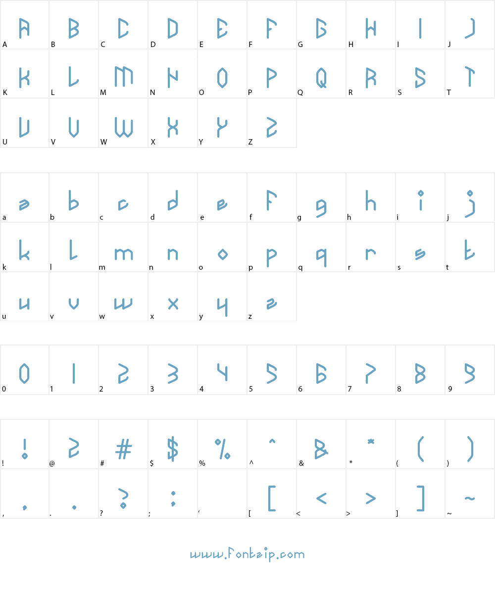 TAKE ON ME Font Character